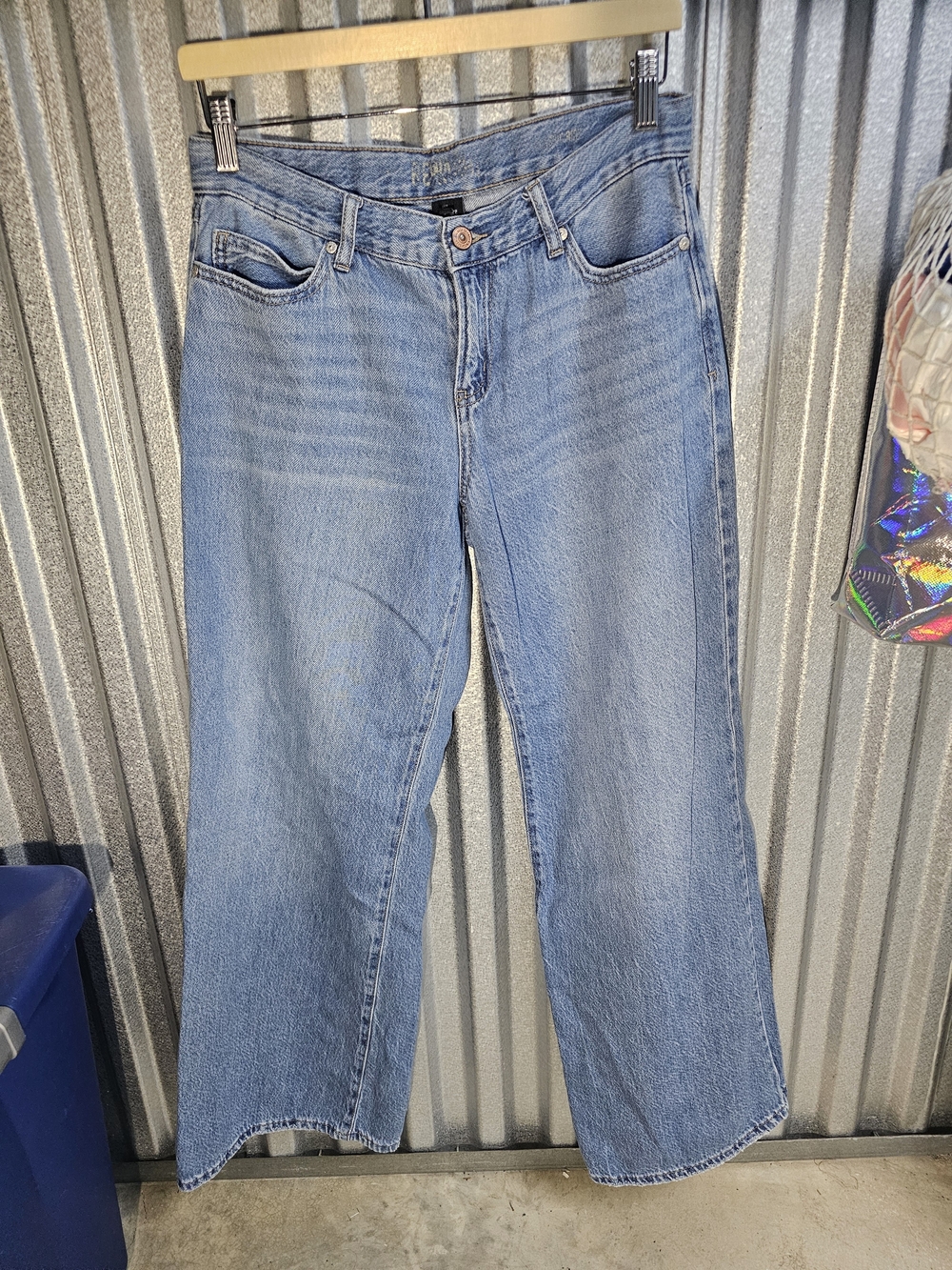 Rewash Light Blue Wide-Leg Jeans